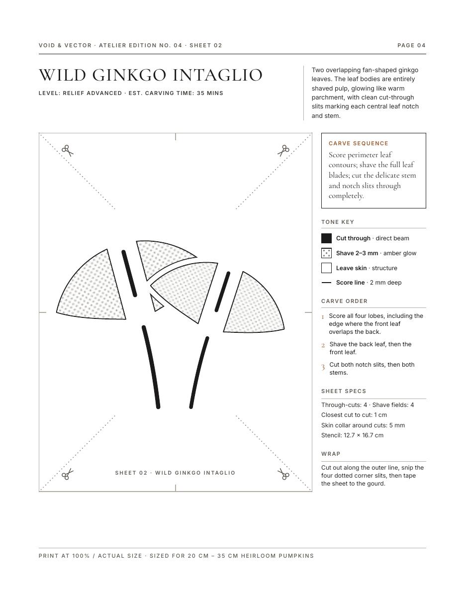 Wild Ginkgo Intaglio