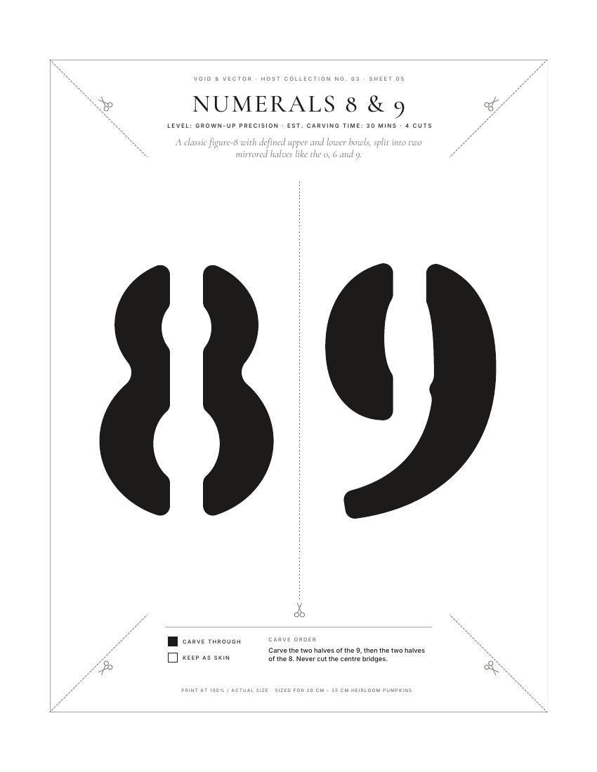 Numerals 8 & 9